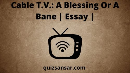 Cable T.V.: A Blessing Or A Bane | Essay |