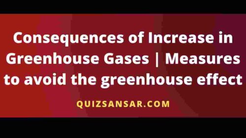 Consequences of Increase in Greenhouse Gases | Measures to avoid the greenhouse effect