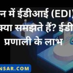 शासन में ईडीआई (EDI) से आप क्या समझते हैं? ईडीआई प्रणाली के लाभ