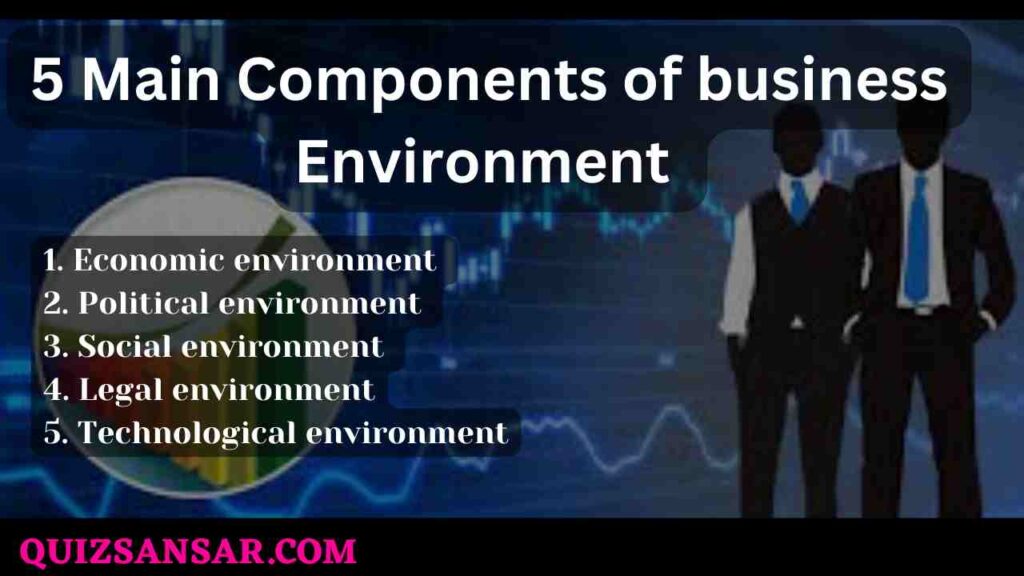 5 Main Components of business Environment 